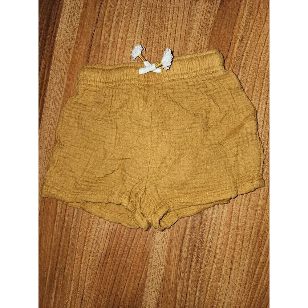 Little Co. by Lauren Shorts Size 9 Months Unisex Conrad Organic Gauze Brown 4047
